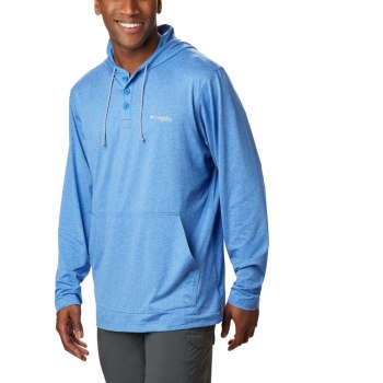 Columbia Hoodie Heren, PFG Slack Tide Henley Blauw, 20XTBMHSC